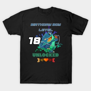 Birthday Boy Level 18 Unlocked T-Shirt